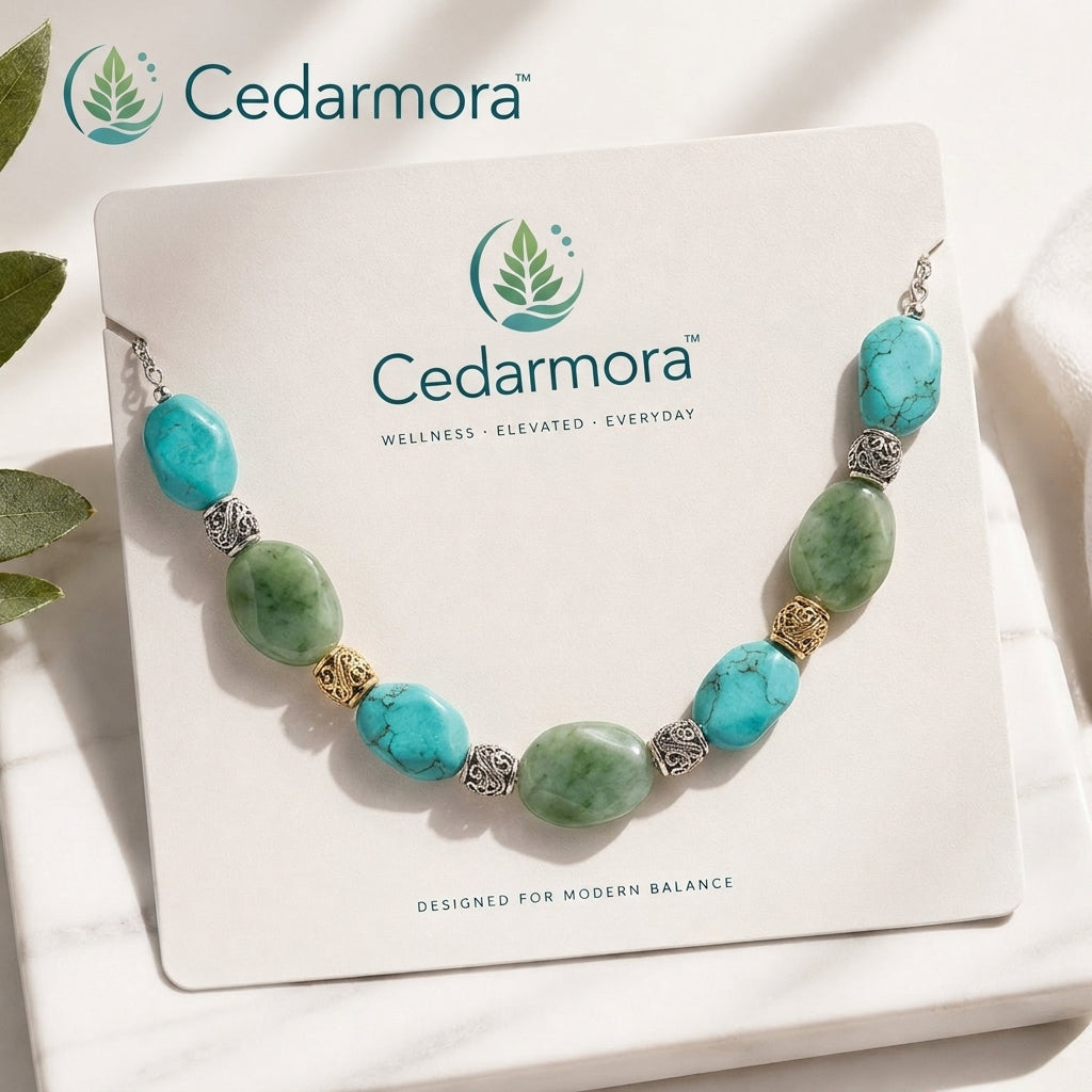 Cedarmora™ Ocean Stone Harmony Gemstone Necklace